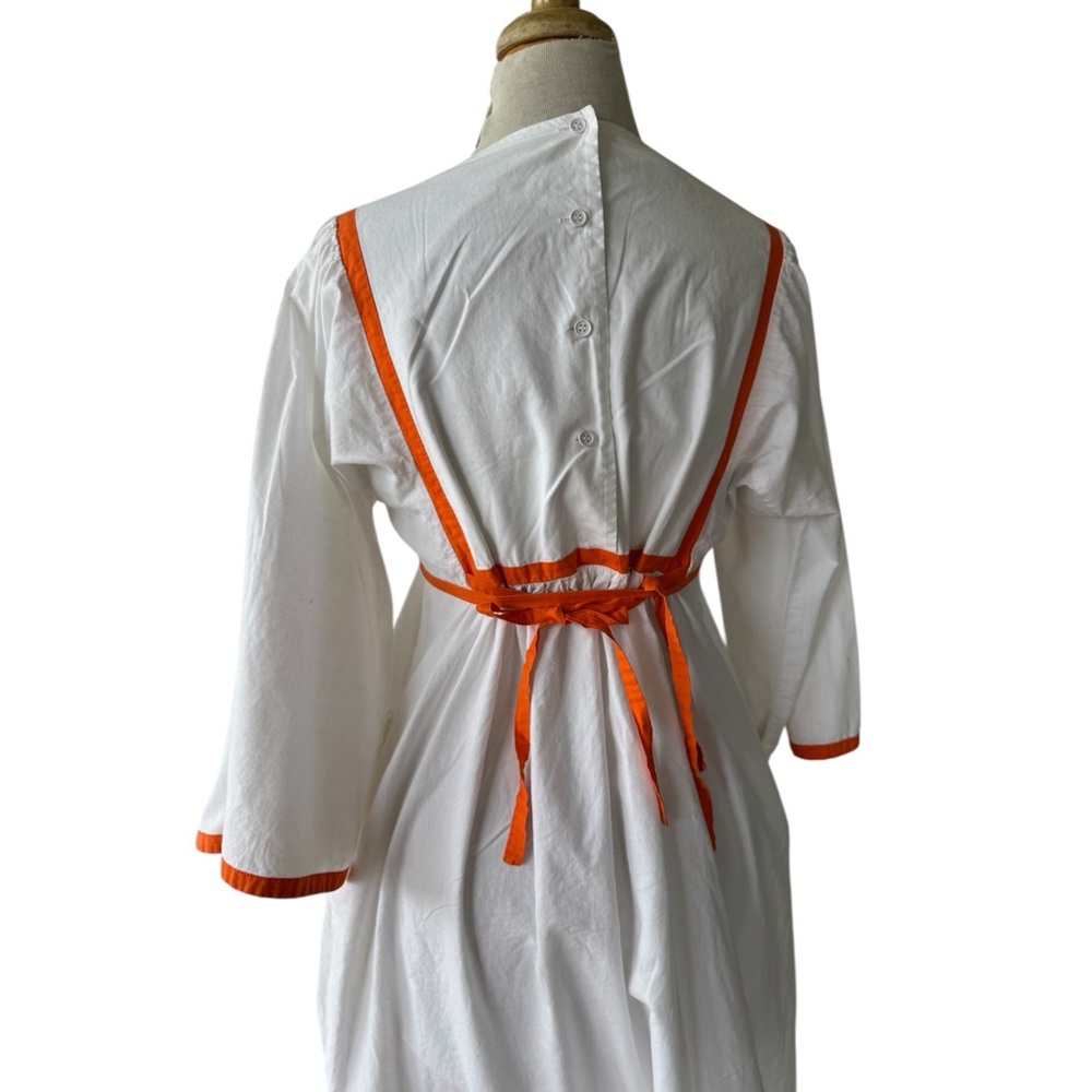 Vtg 70s Colorful Quilted Cotton Maxi Dress Joie Sing Boho Cottage Prairie As Is - Picture 8 of 11
